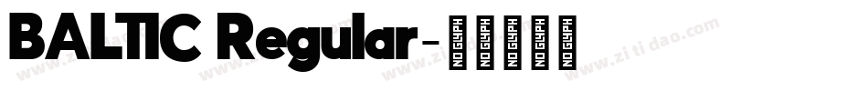 BALTIC Regular字体转换